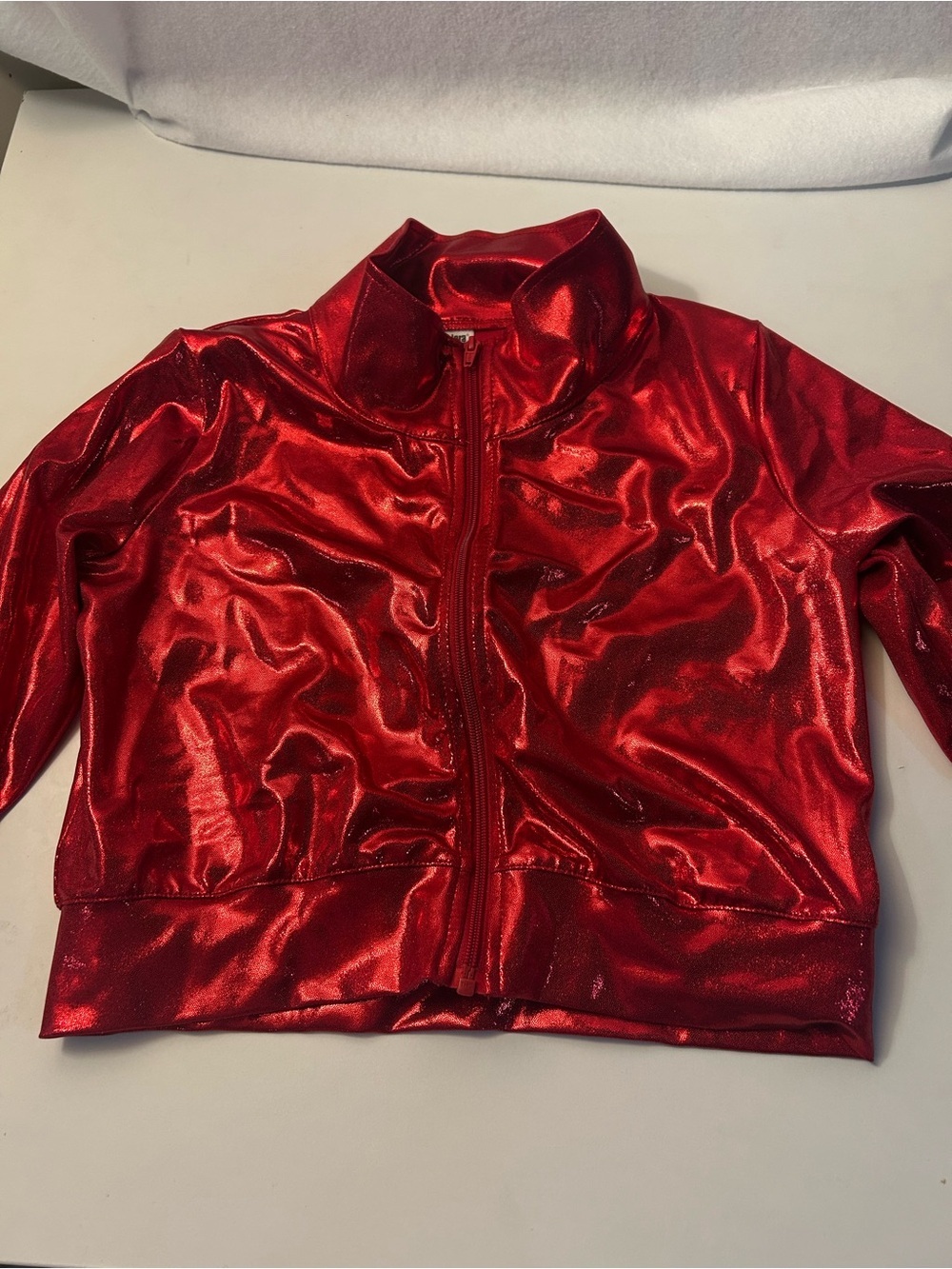 balera Shiny Red Zip-Up Jacket